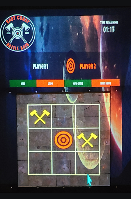 East Coast Battle Axes Tic Tac Toe Game East Coast Battle Axes Tic Tac Toe Game